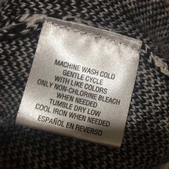 NWT Charter Club size 3X women’s Black White Ombre Cardigan sweater long sleeves - Picture 7 of 9